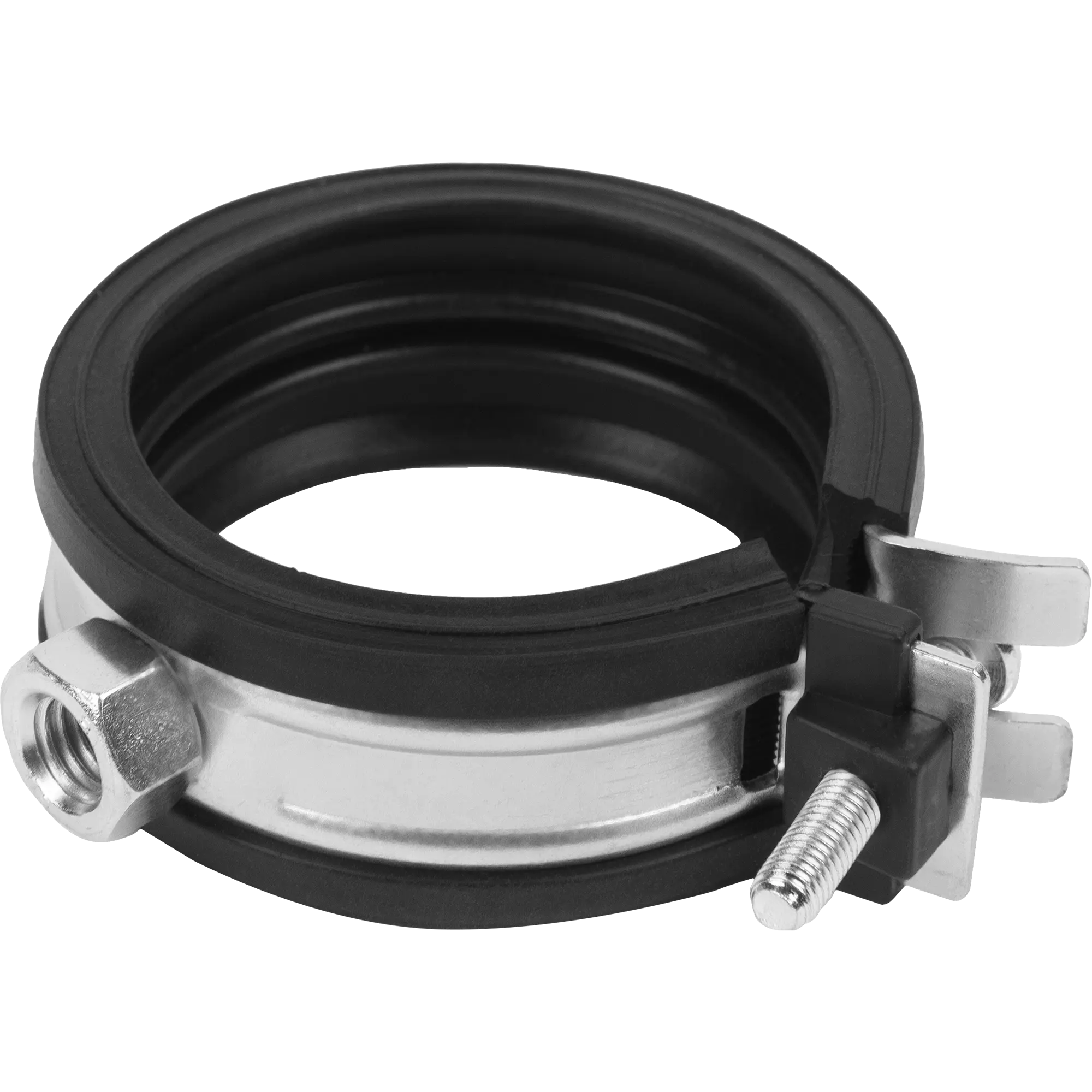 Хомут KSB1 М8 1 1/2" (48-51 мм) 1 винт. с уплотн. epdm, быстрый замок